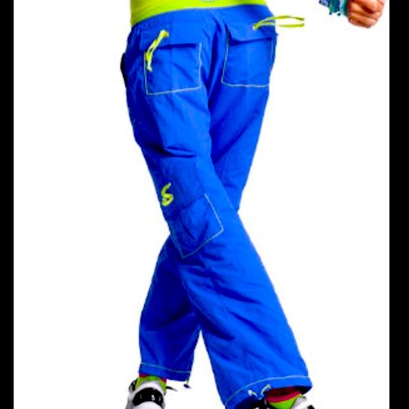 Zumba Fitness Pants - Zumba Blue Cargos NWOT